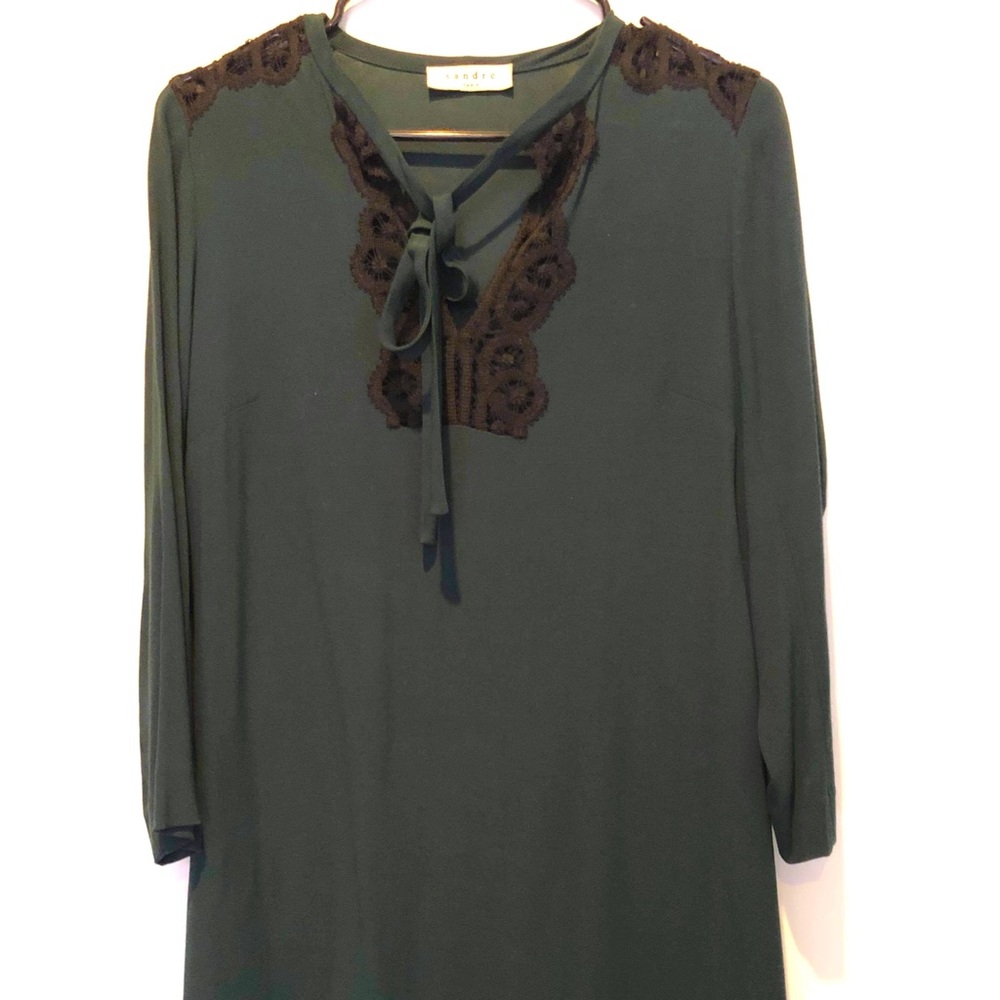 Sandro emerald dress